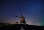 Molen het Noorden bij nacht, opname van 4 minuten / 4 minute exposure, mill the North op Texel