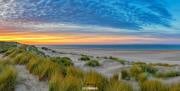 Prachtige kleuren boven de addenzee en het Texelse duingebied / Amazing colors above the Waden Sea and Texel dune area / justinsinner.nl