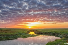 Zonsondergang natuurgebied de Slufter op Texel / Texel sunset